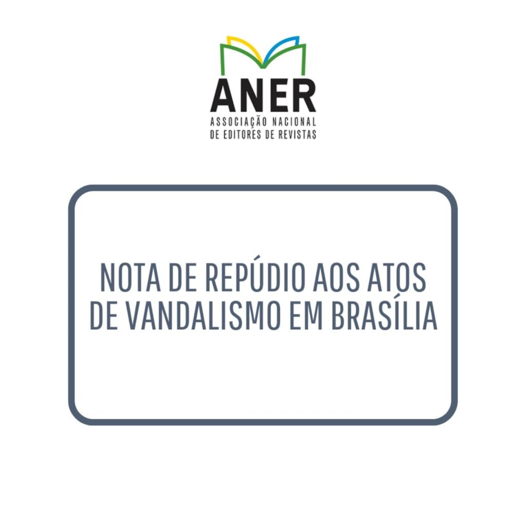 Card fundo branco mostra logo da Aner e nota de repúdio aos atos de vandalismo em Brasília