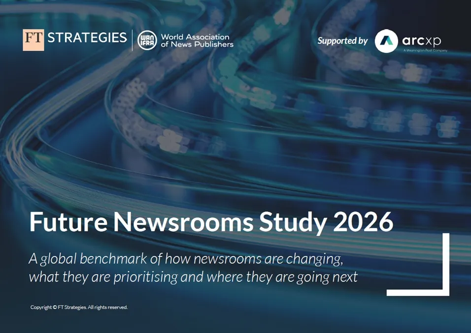 Future Newsroom Study 2026 redações jornalismo publishing
