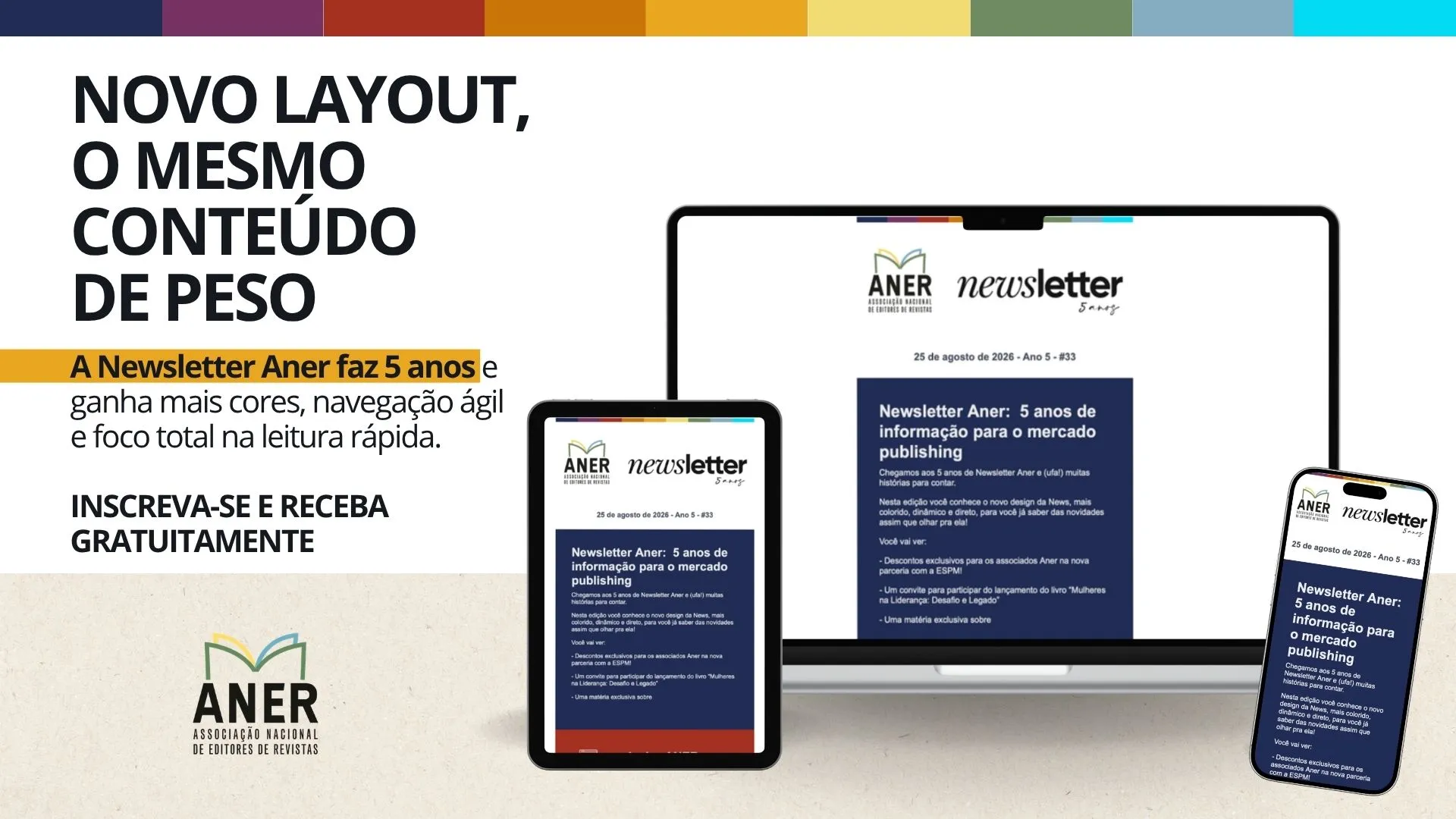 Newsletter Aner novo formato 5 anos